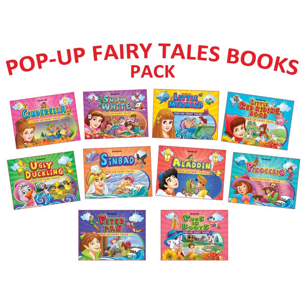 Pop-Up Fairy Tales Pack - Set Of 10 Books