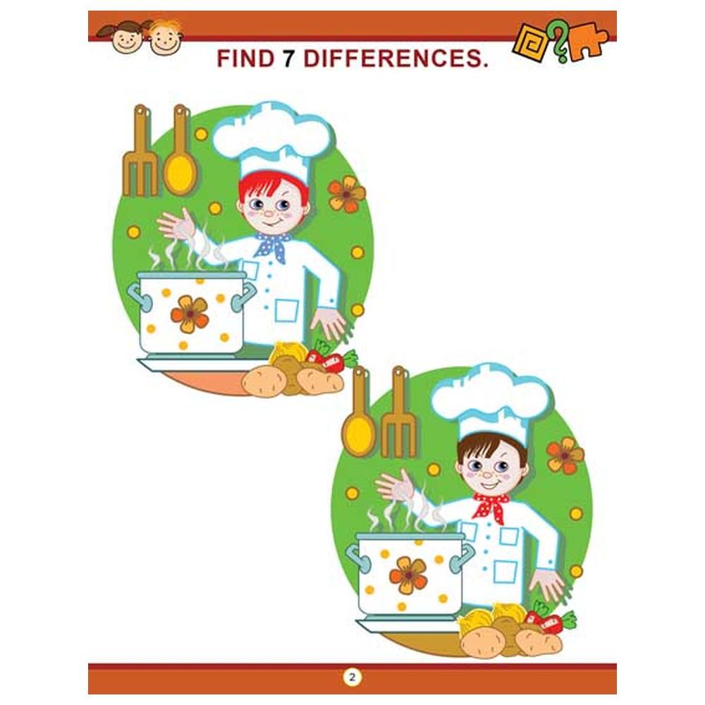 كتاب الأنشطة Find The Difference Activity Book