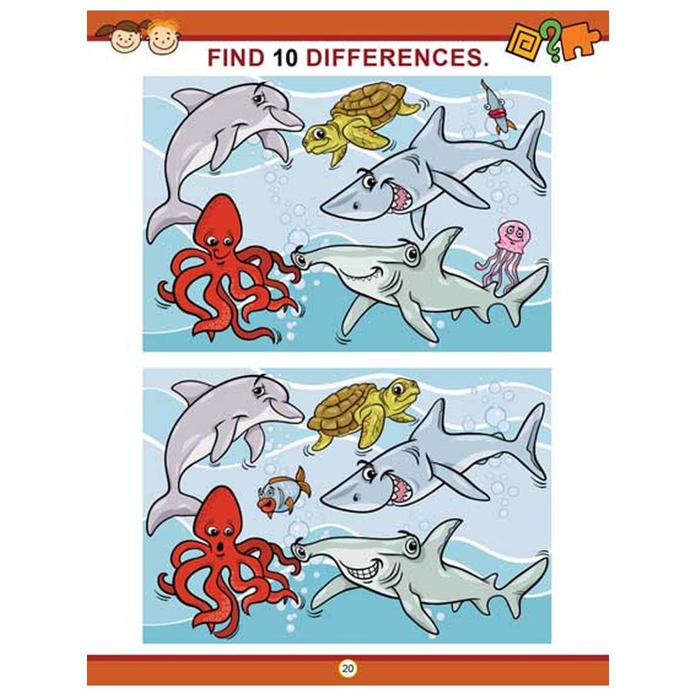 كتاب الأنشطة Find The Difference Activity Book