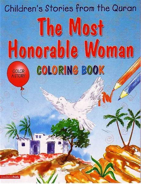 كتاب "The Most Honourable Woman Colouring Book" عن قصة مريم من القرآن الكريم