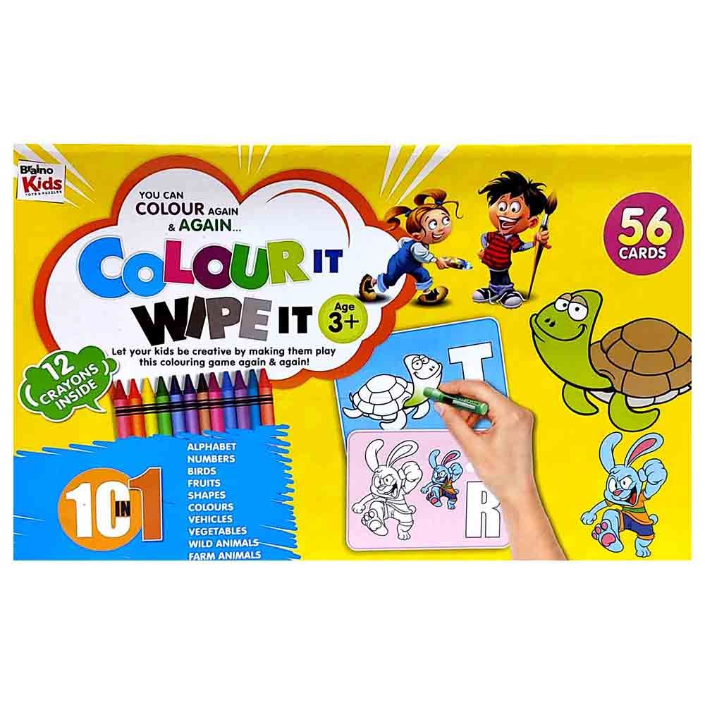 كتاب 10-in-1 Colour It Wipe It Cards