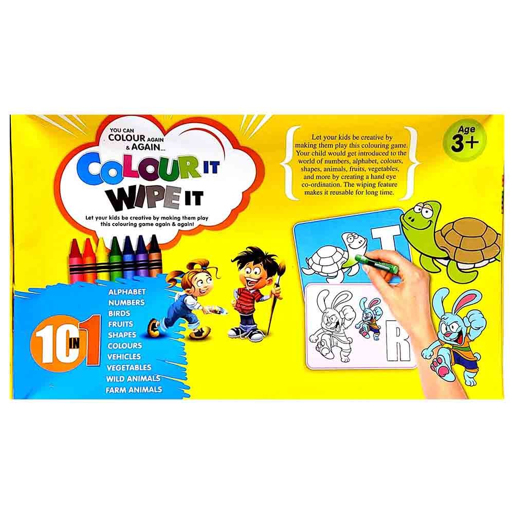 كتاب 10-in-1 Colour It Wipe It Cards