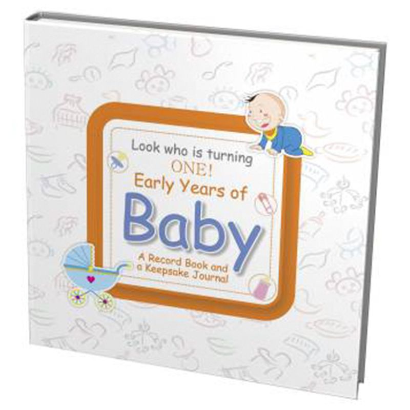 Bounce Marketing Baby Record Book - Orange