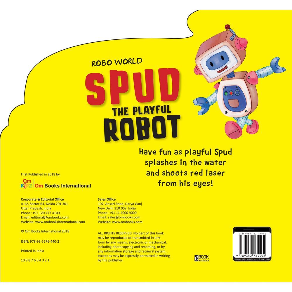 كتاب Cutout Board Books - Robo World: Spud The Playful Robot