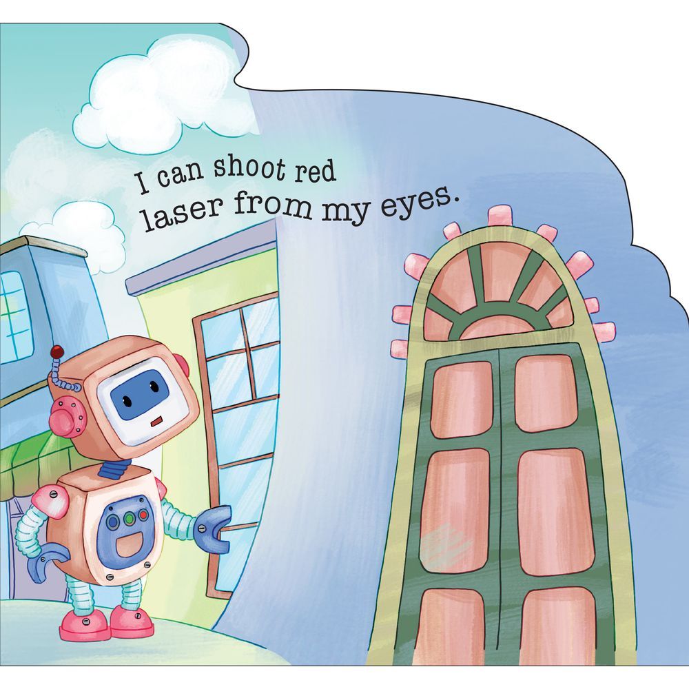 Cutout Board Books - Robo World: Spud The Playful Robot