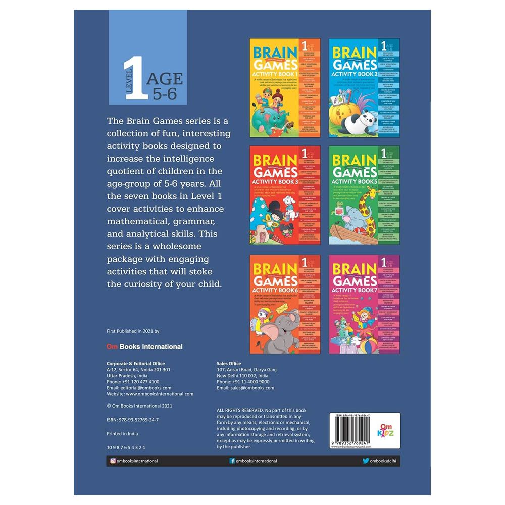 Om Books - Brain Games Activity Book 4