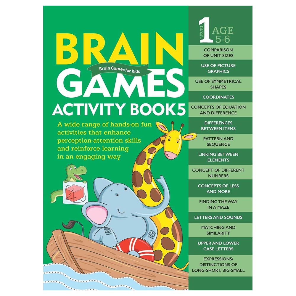 Om Books - Brain Games Activity Book 5