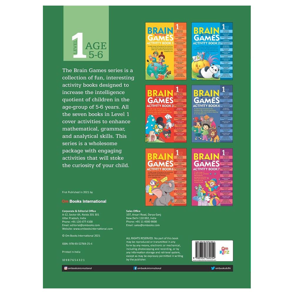 Om Books - Brain Games Activity Book 5