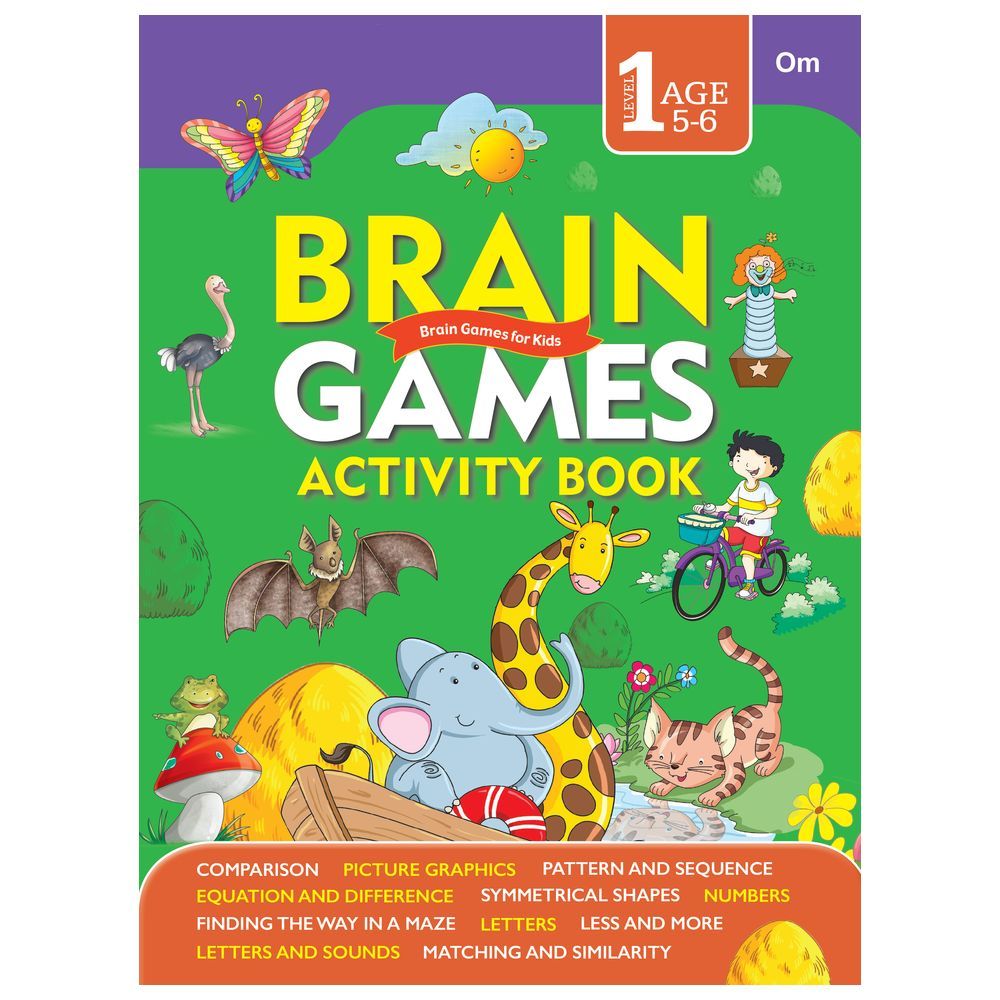 كتاب Om Brain Games Activity Book Level 1