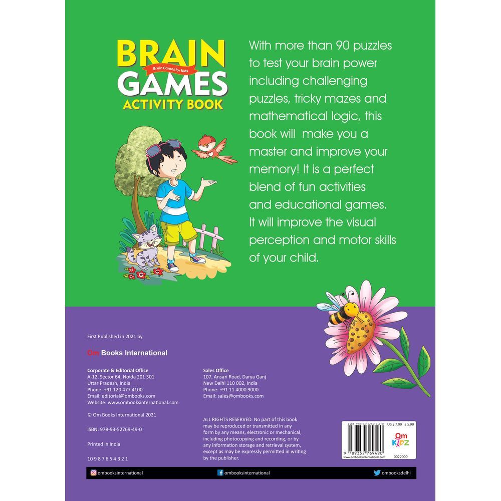 كتاب Om Brain Games Activity Book Level 1