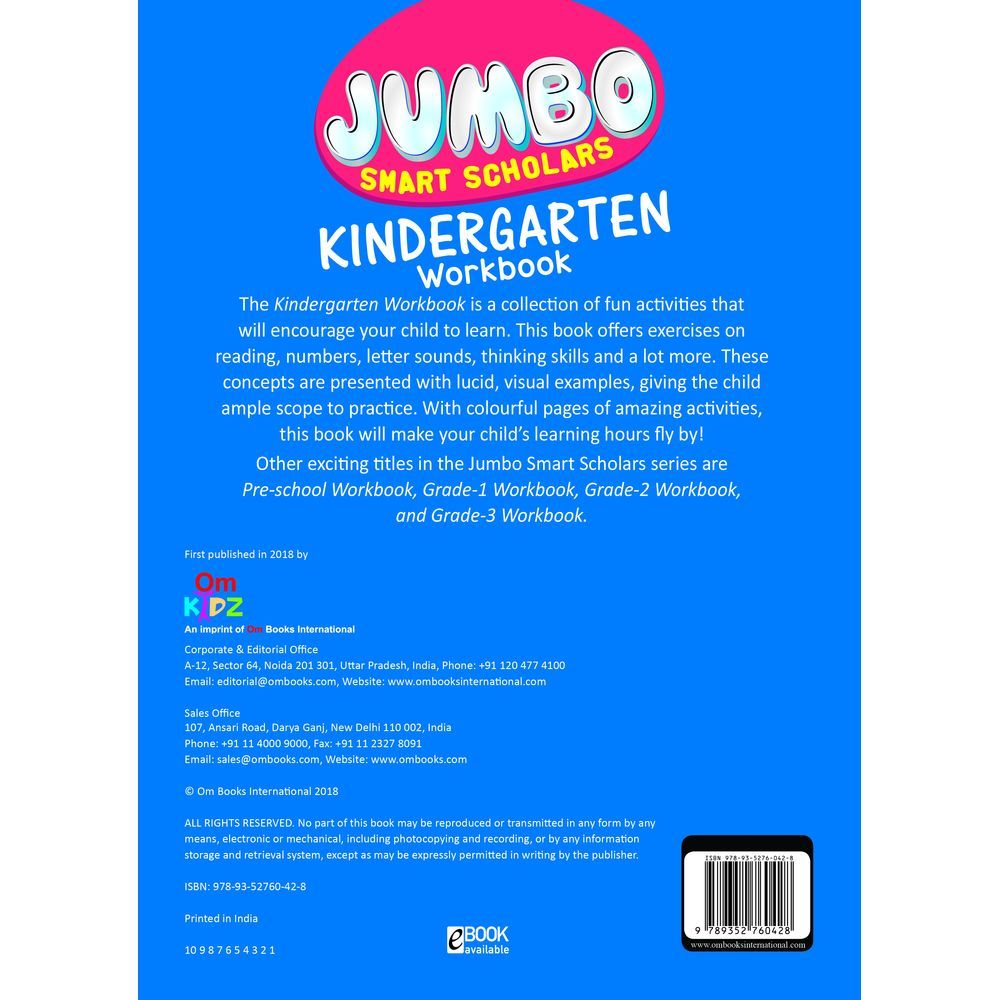 كتاب Om Jumbo Smart Scholars Kindergarten Workbook