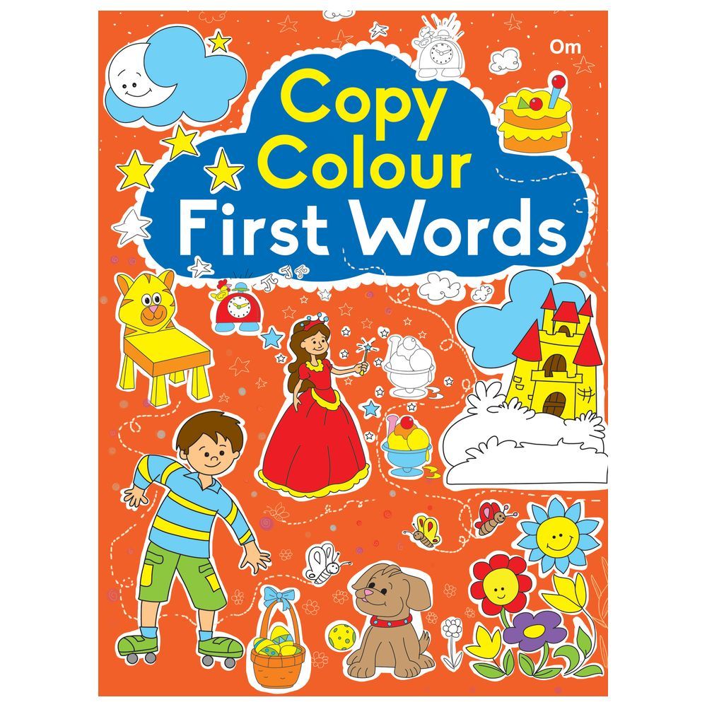 First Word Copy Colouring Book