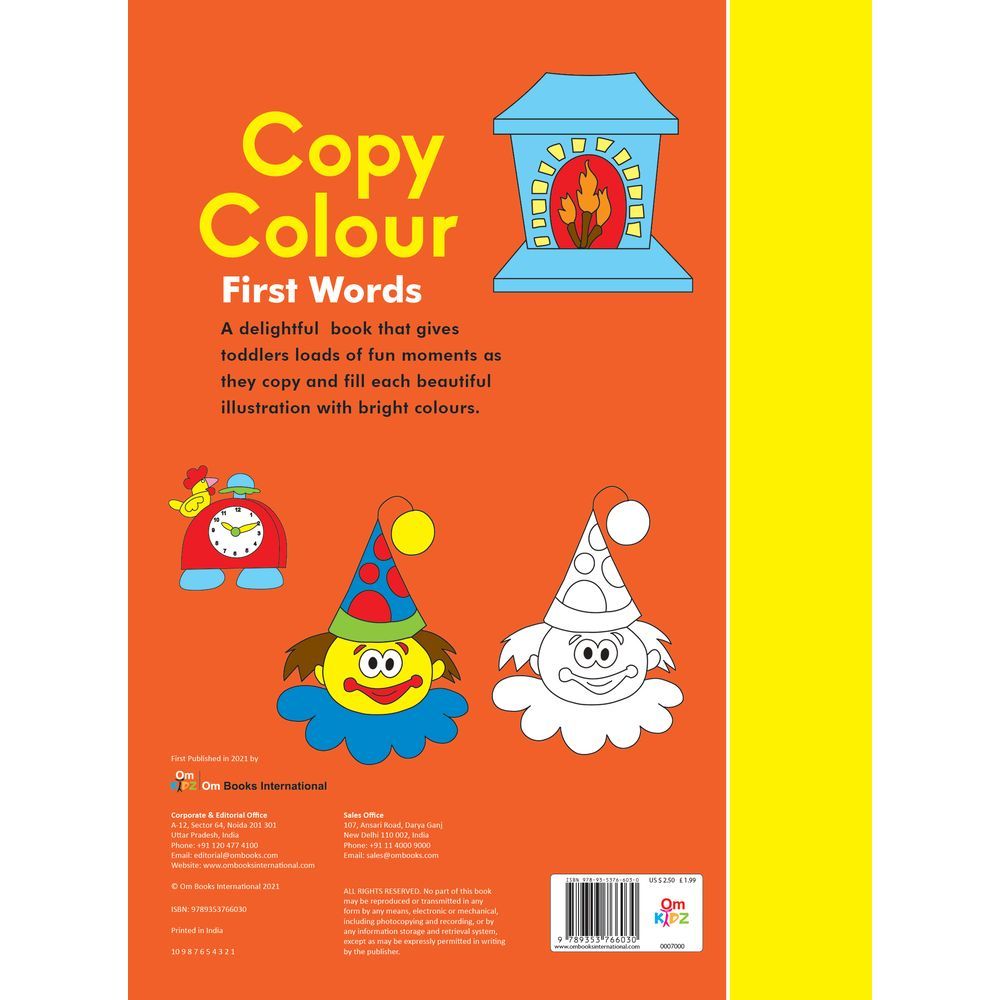 First Word Copy Colouring Book