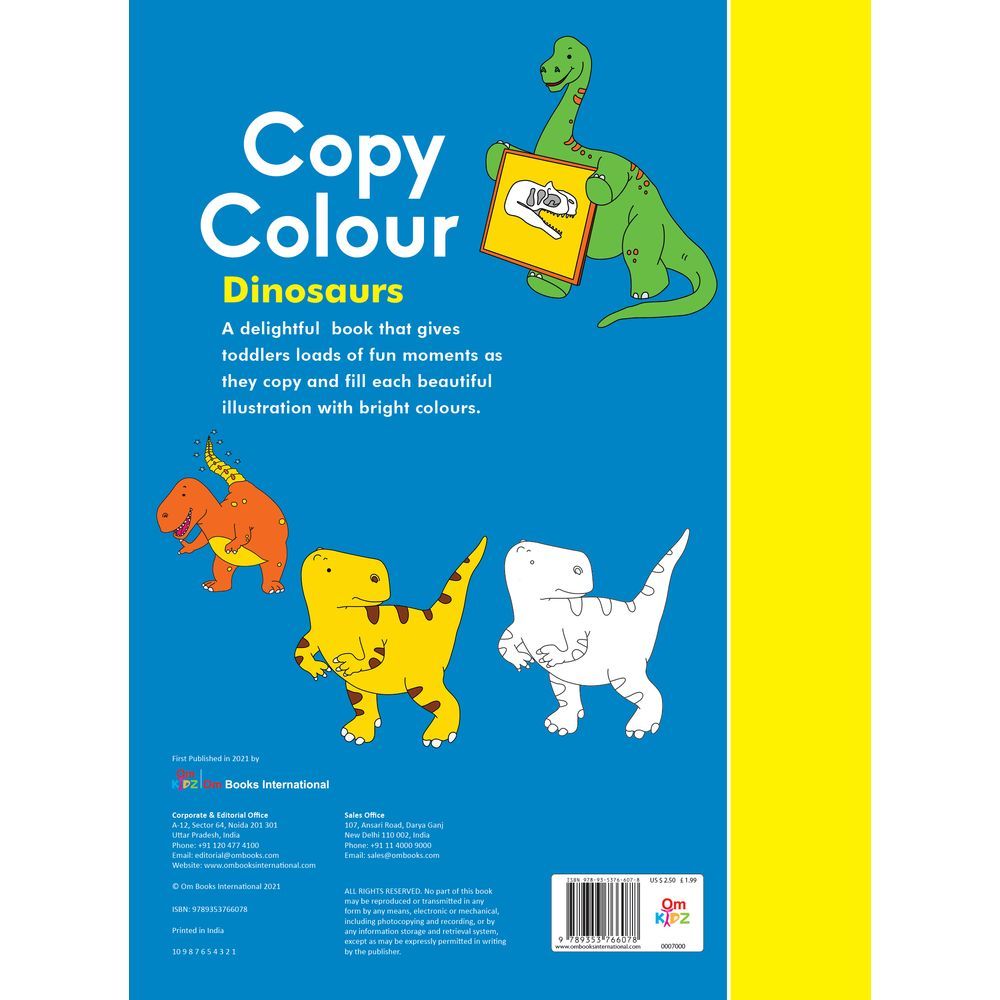 كتاب Dinosaur Copy Colouring Book