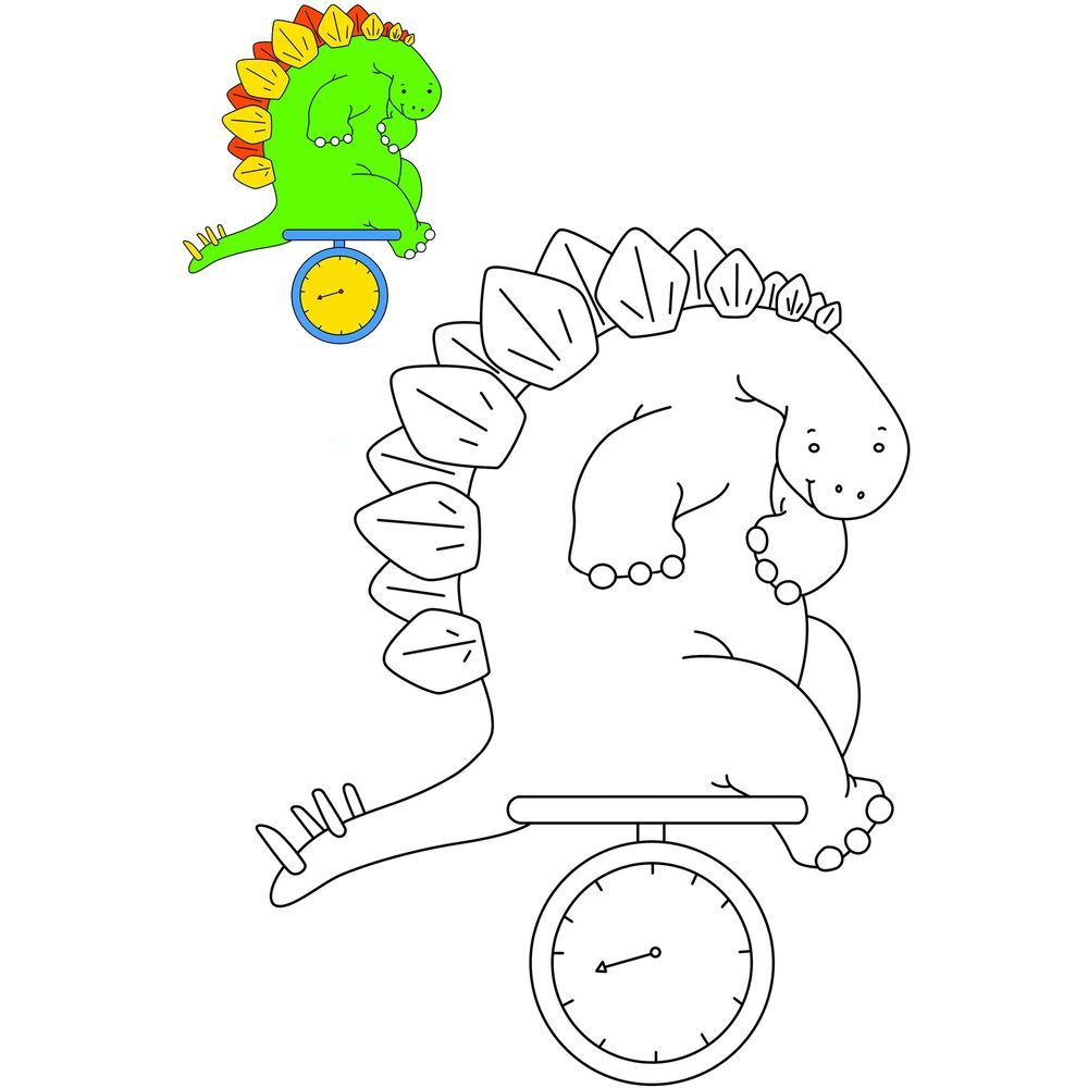 كتاب Dinosaur Copy Colouring Book