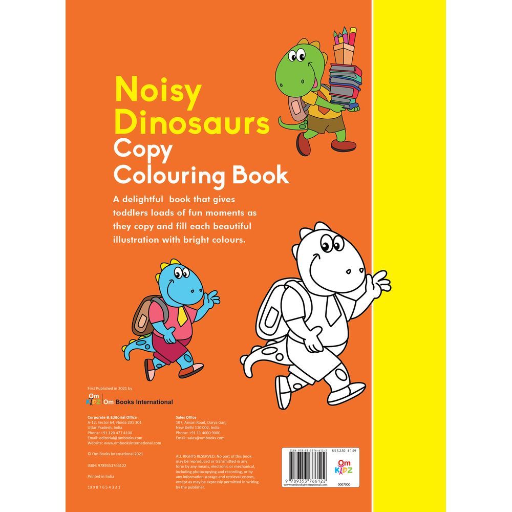 Noisy Dinosaurs Copy Colouring Book