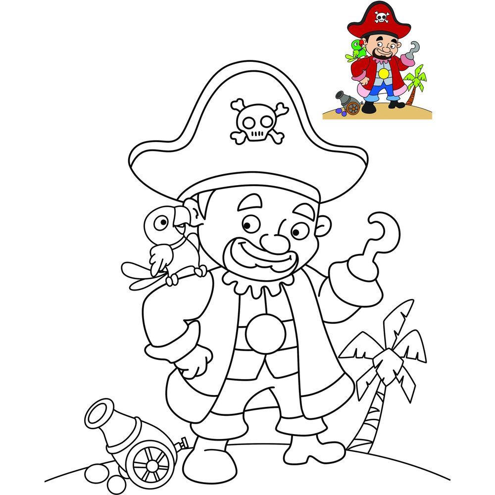 كتاب Pirate Copy Colouring Book