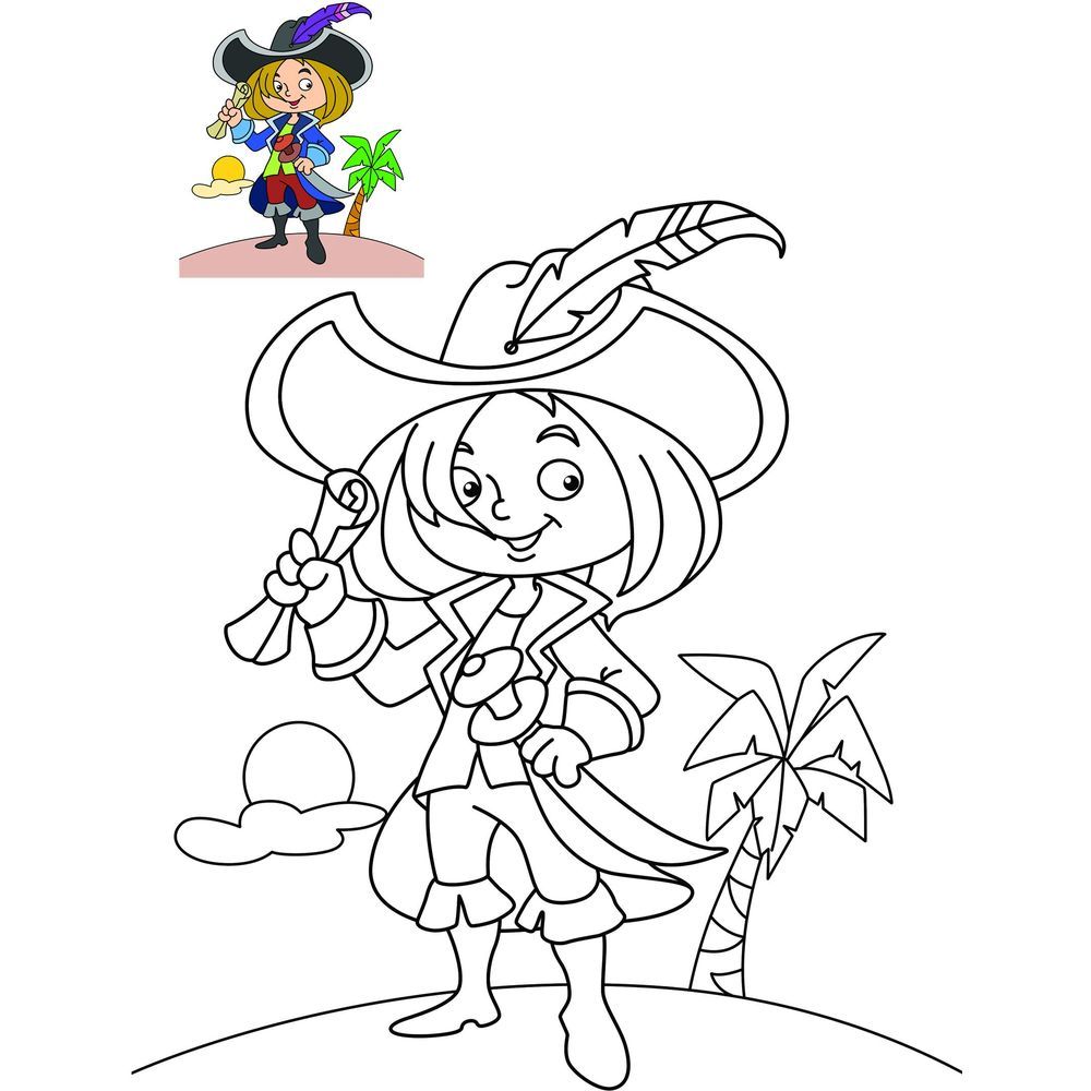 Pirate Copy Colouring Book