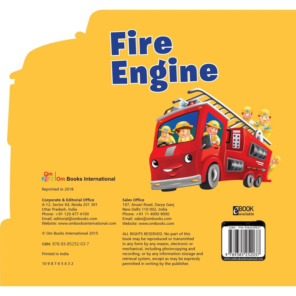 كتاب Cutout Board Fire Engine