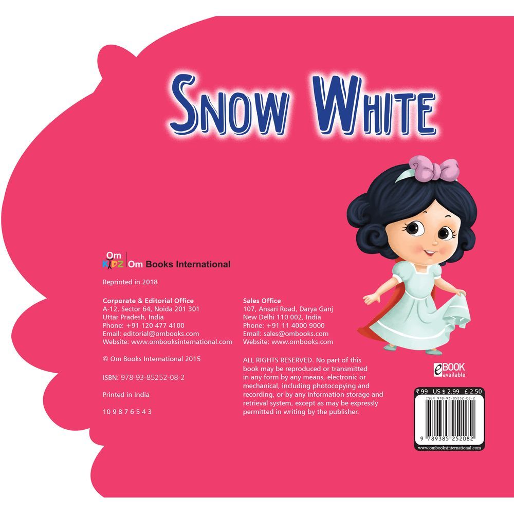 كتاب Om Cutout Board Snow White