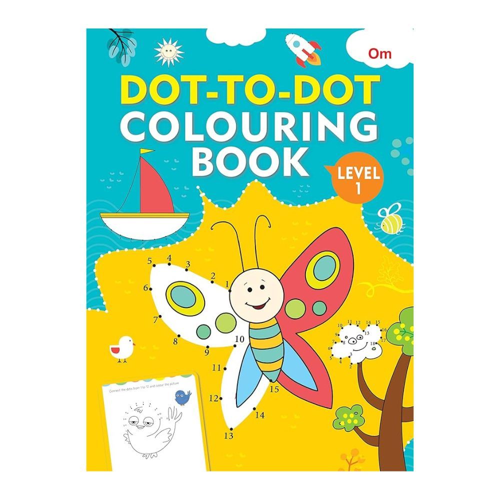 كتاب Om : Dot To Dot Colouring Book Level 1