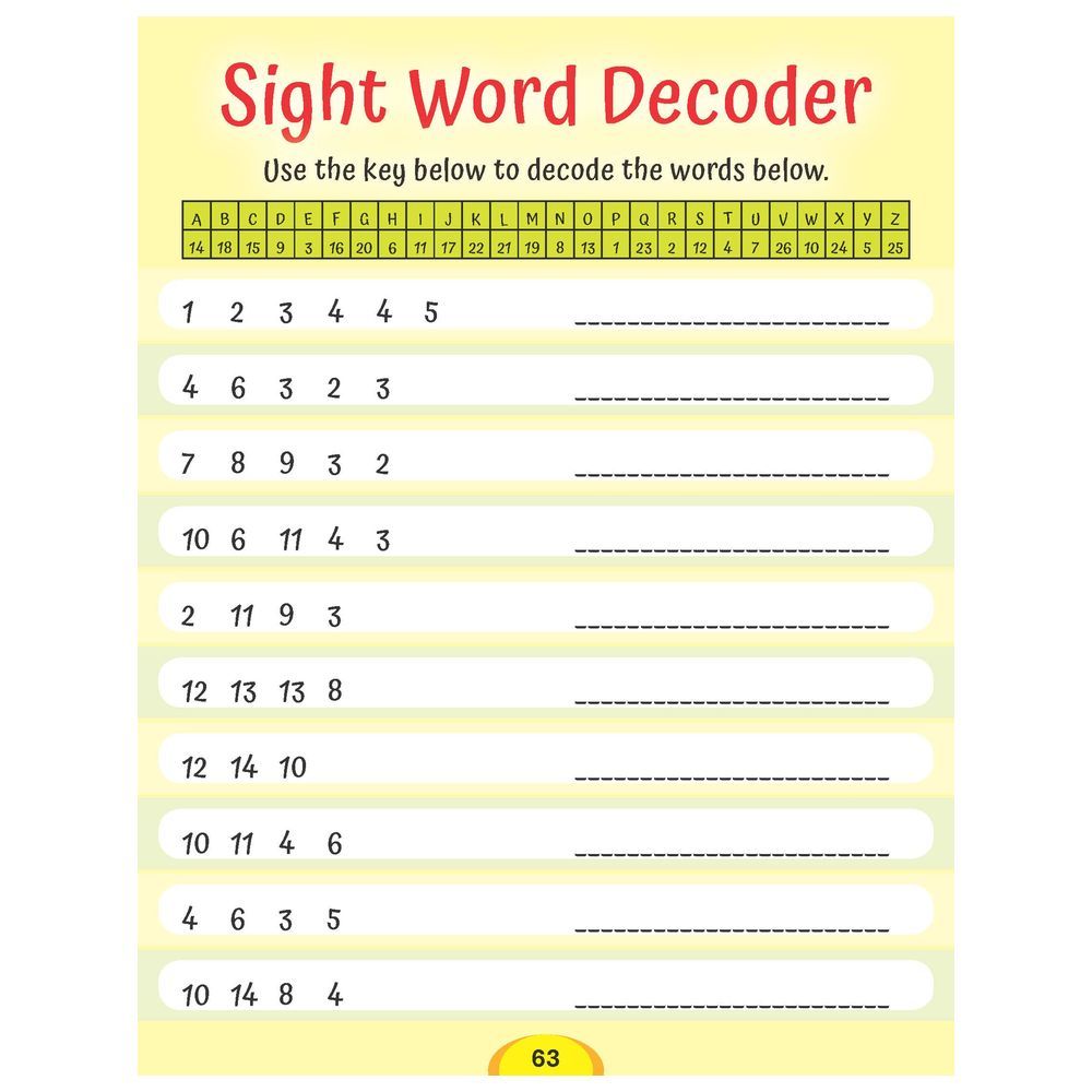 Dolch Sight Words Level 2