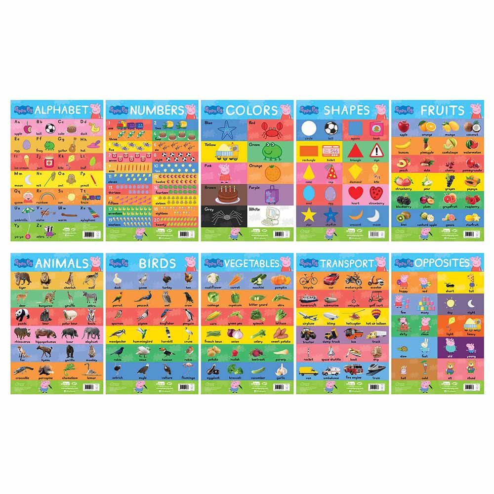 Peppa Pig My First Early Learning Charts - 10 Charts