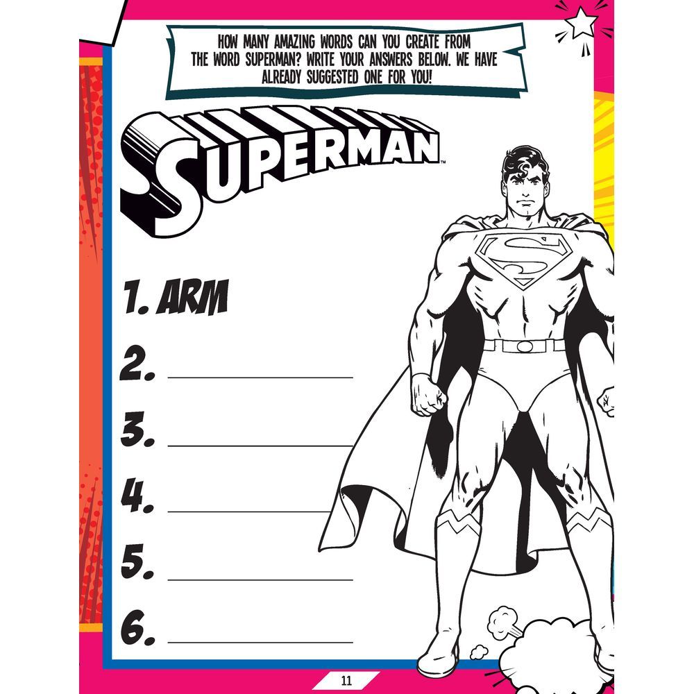 Superman Activity & Colouring Book