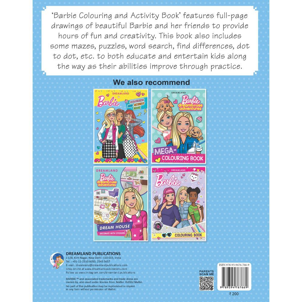 Barbie Colouring And Activity Book