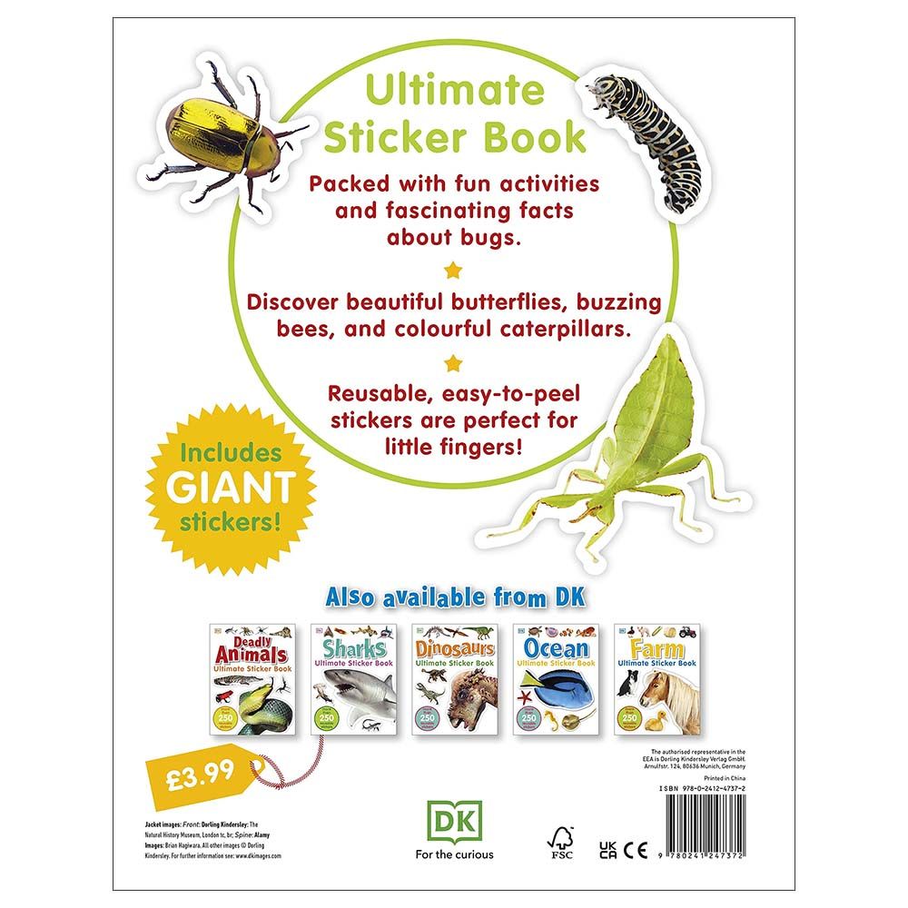 كتاب ملصقات Bugs Ultimate Sticker Books