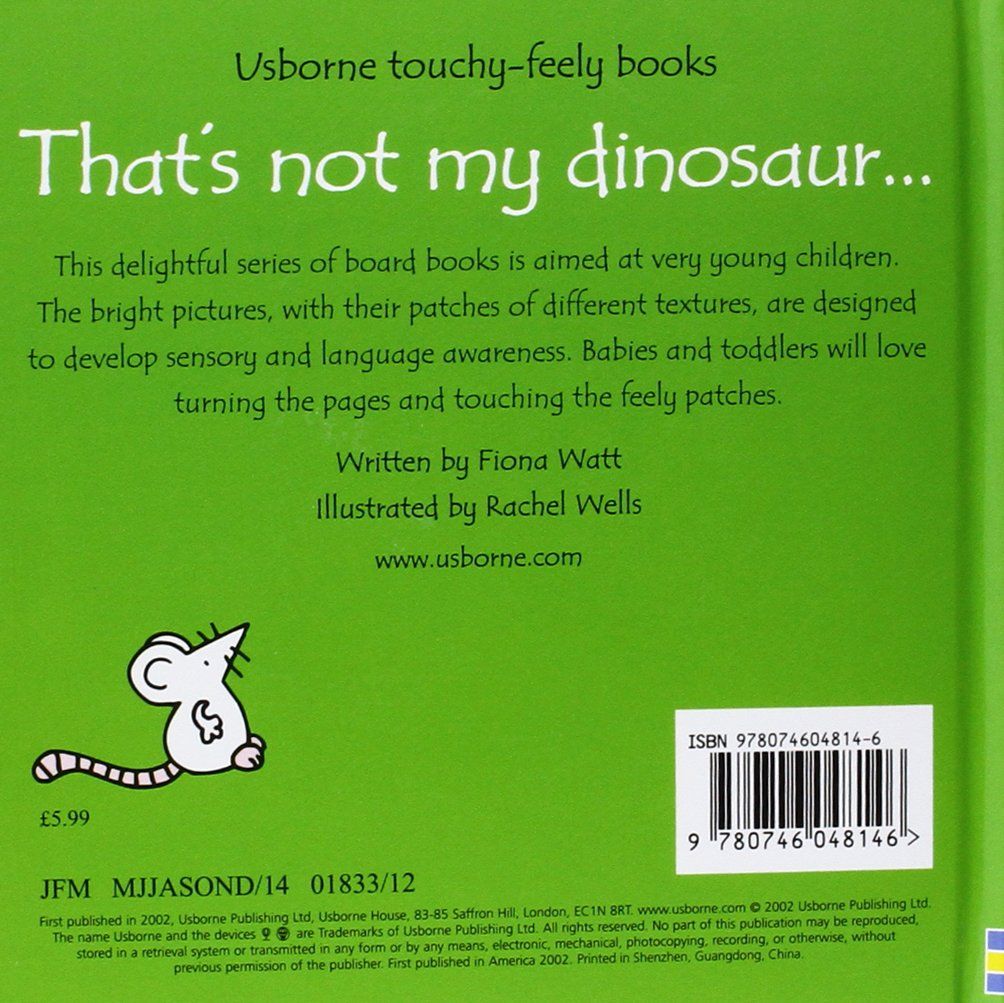 كتب أسبورن-  كتاب "That s not my dinosaur"  