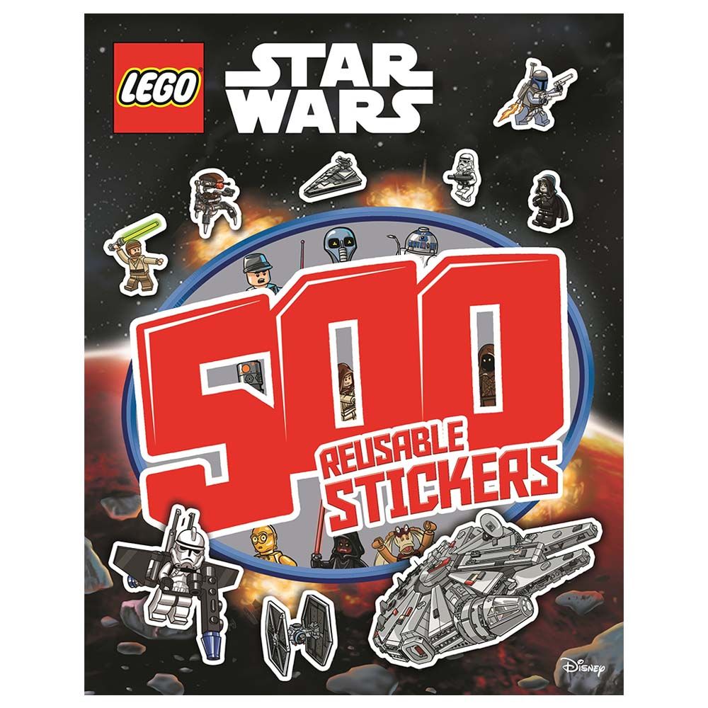 ليغو - كتاب ملصقات Star Wars 500 