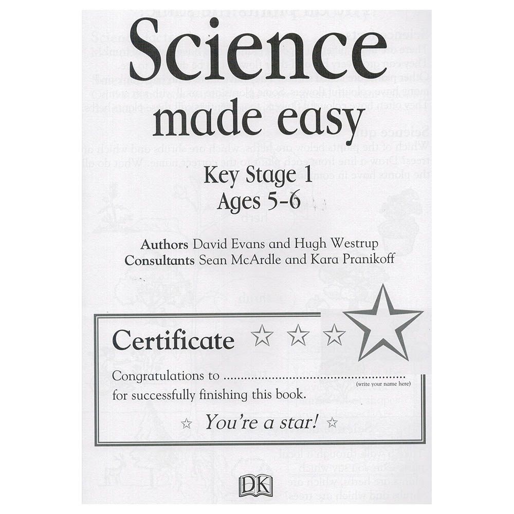 كتاب Science Made Easy - Key Stage 1