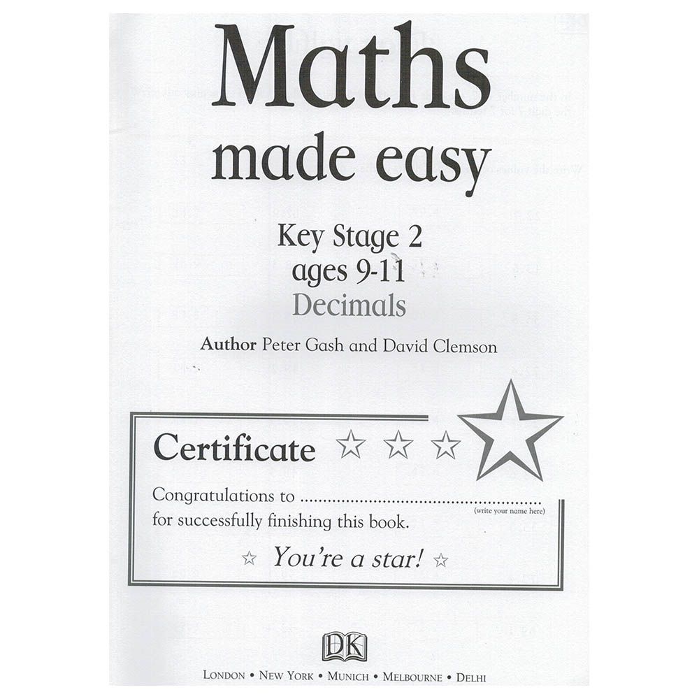 Maths Made Easy Decimals - Key Stage 2