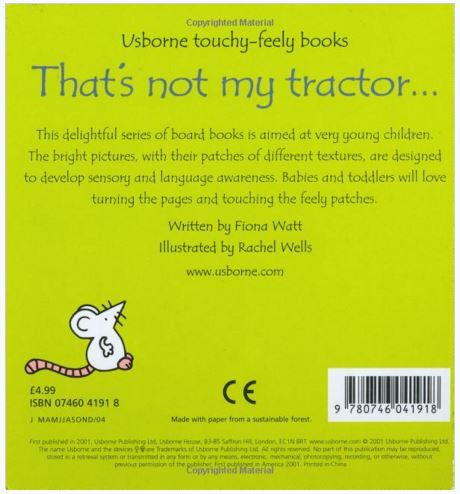 كتب أسبورن-  سلسلة هذا ليس جراري "That s not my tractor"  