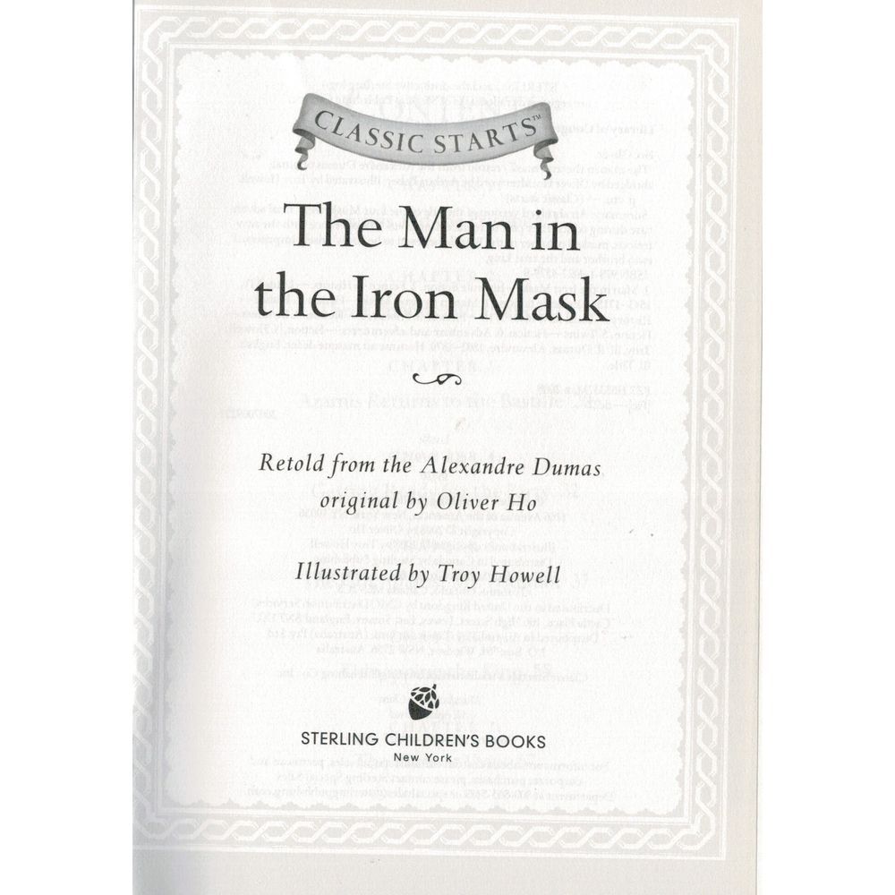 Classic Starts: The Man In The Iron Mask