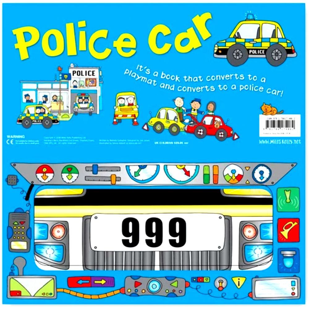 Miles Kelly Convertible Police Car Playmat