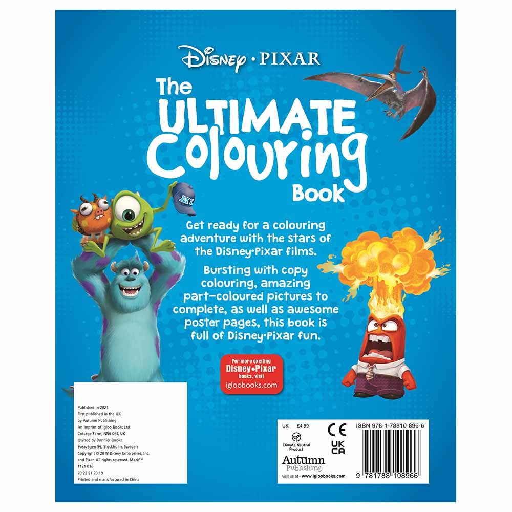 كتاب Disney Pixar Mixed: The Ultimate Colouring Book