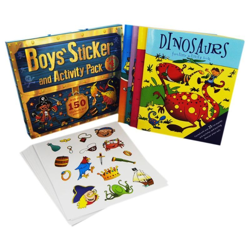 Boy's Stickers and Activity Pack 