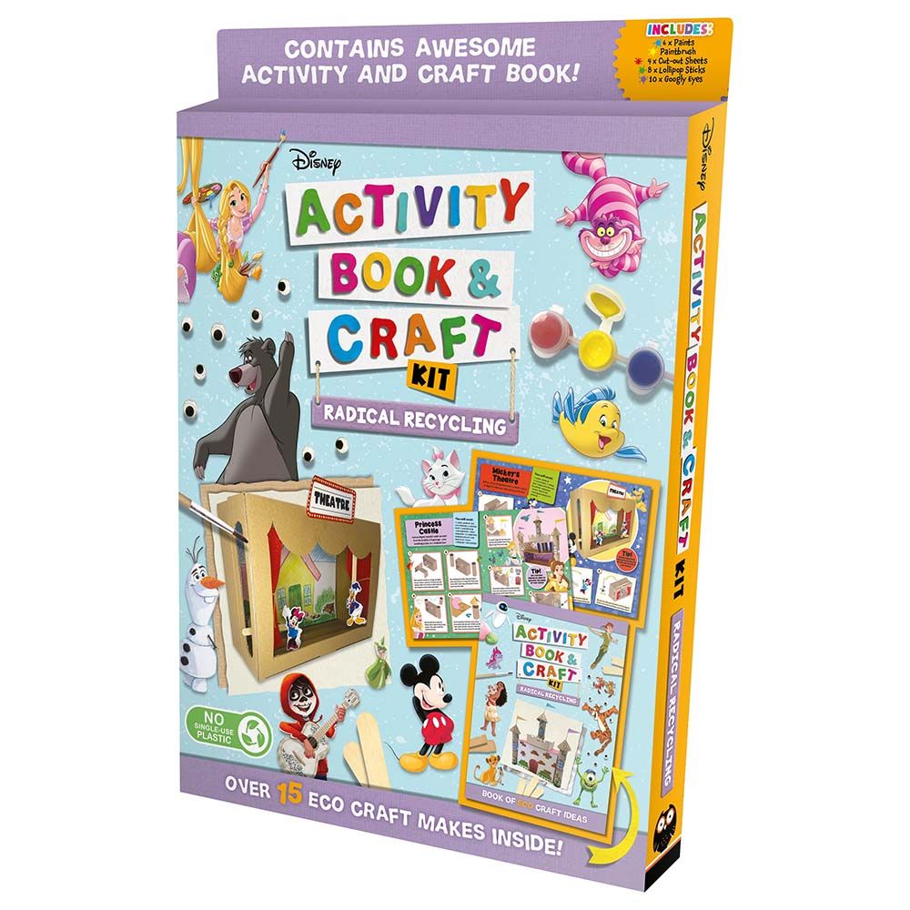 كتاب Disney: Activity Book & Craft Kit Radical Recycling