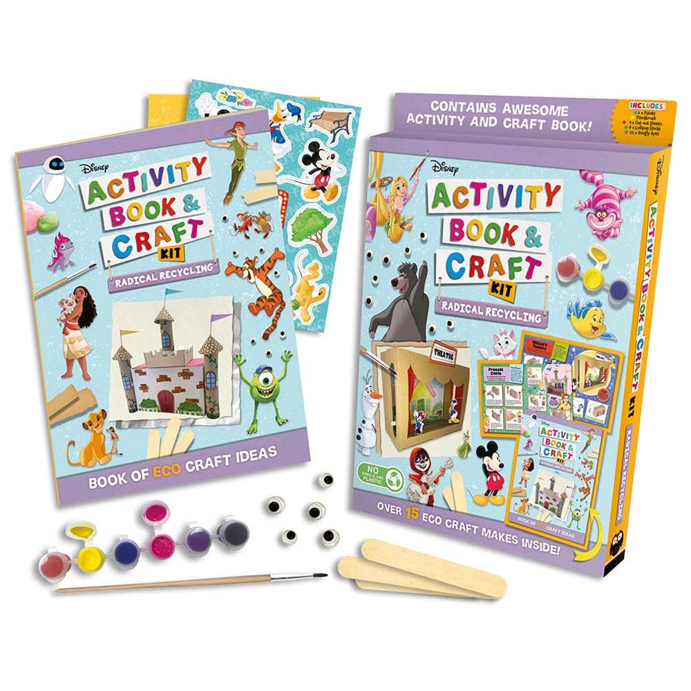 كتاب Disney: Activity Book & Craft Kit Radical Recycling