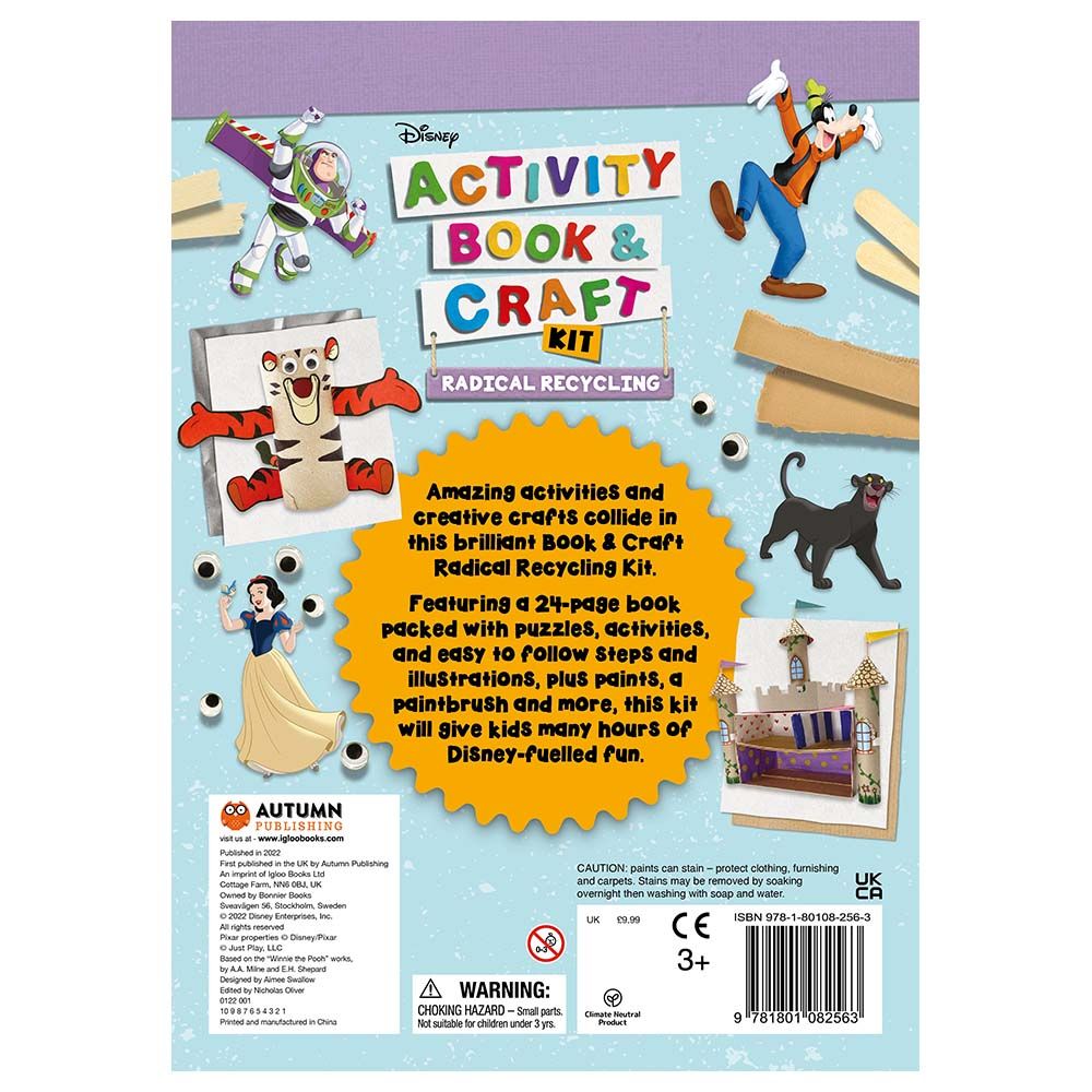 كتاب Disney: Activity Book & Craft Kit Radical Recycling