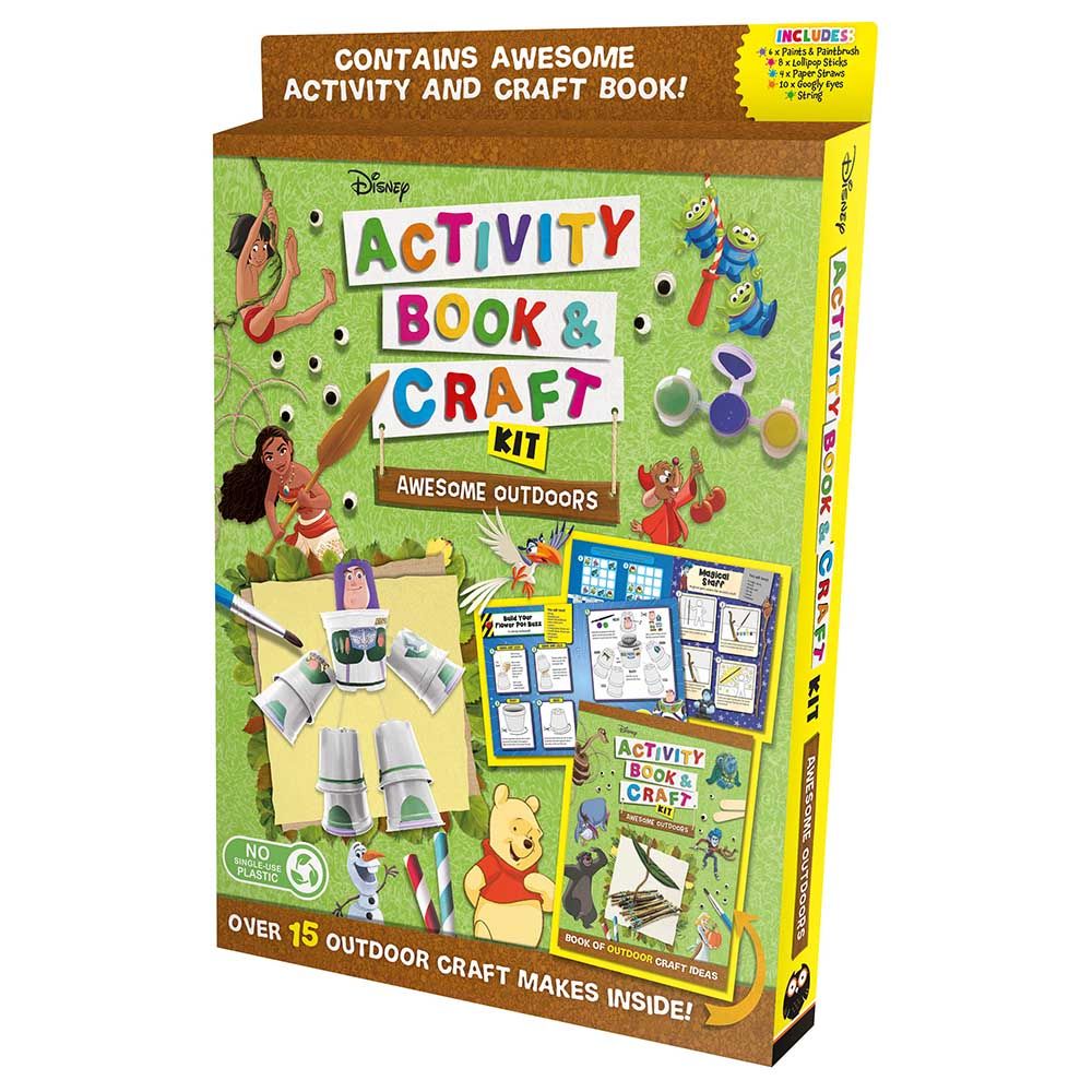 كتاب Disney: Activity Book & Craft Kit Awesome Outdoors