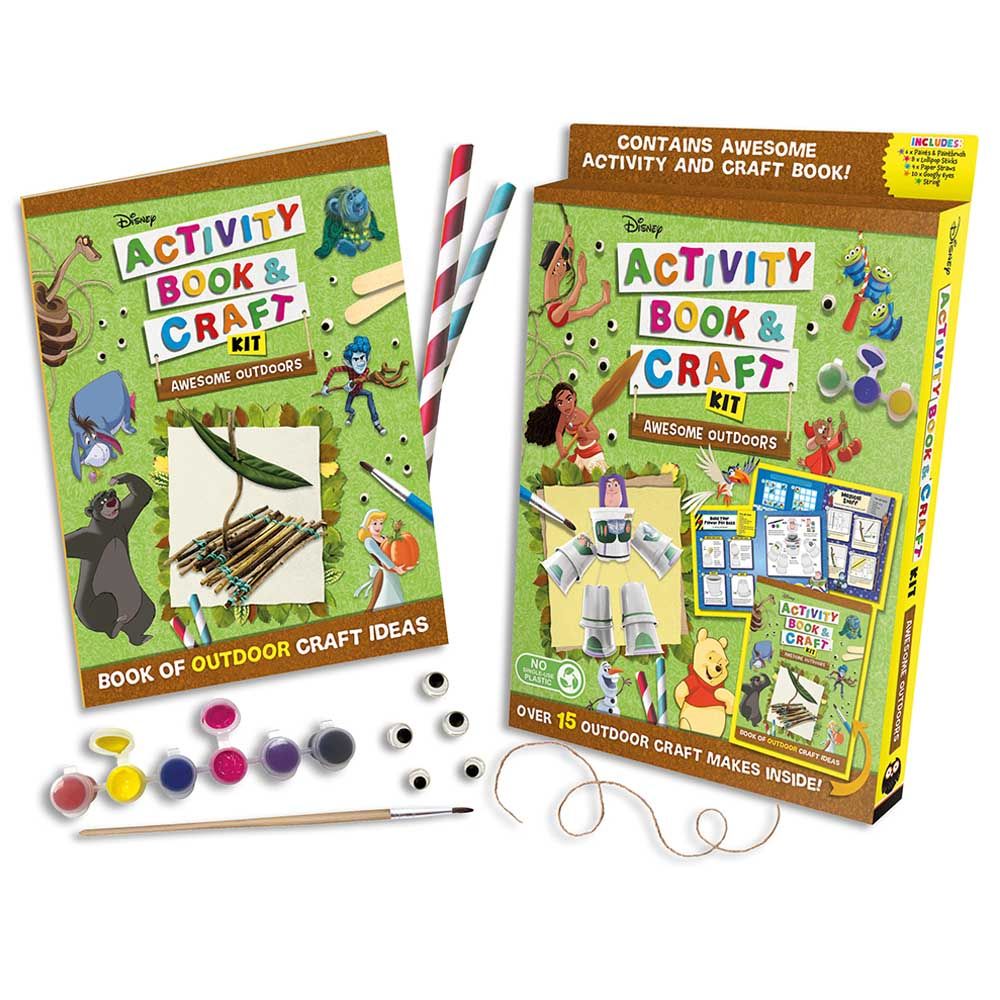 كتاب Disney: Activity Book & Craft Kit Awesome Outdoors