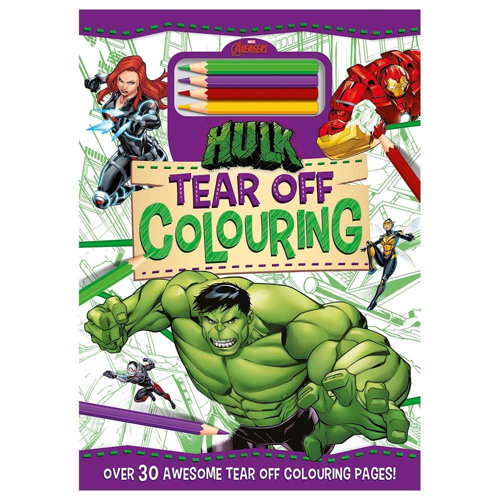 كتاب Marvel Avengers Hulk: Tear Off Colouring