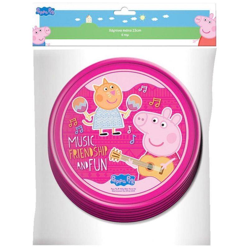 Diakakis - Paper Plates 18cm 6 pcs Peppa Pig