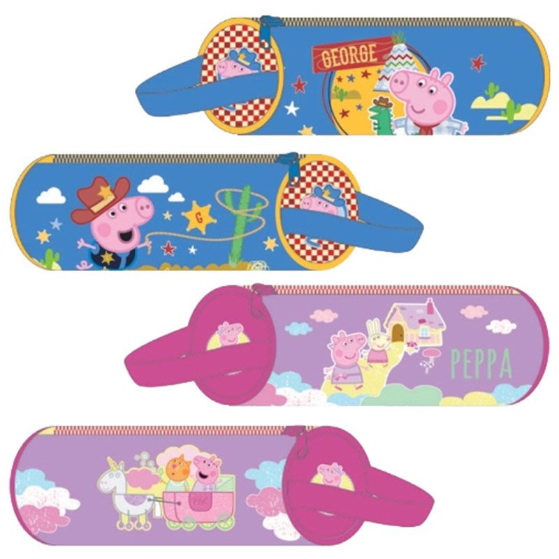 Diakakis - Peppa Pig Round Pencil Case 1pc - Assorted