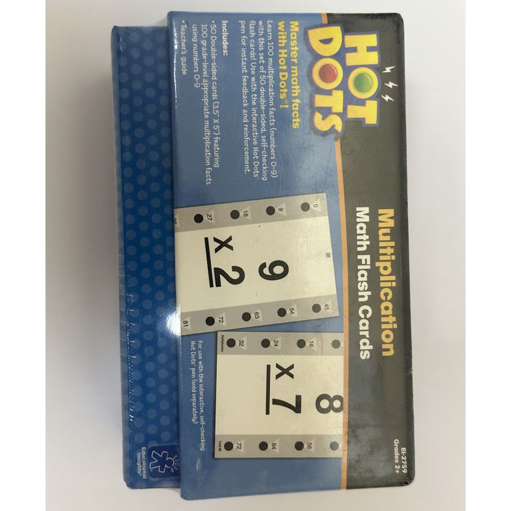 ?Learning Resources - Hot Dots Math Flash Cards - Multiplication