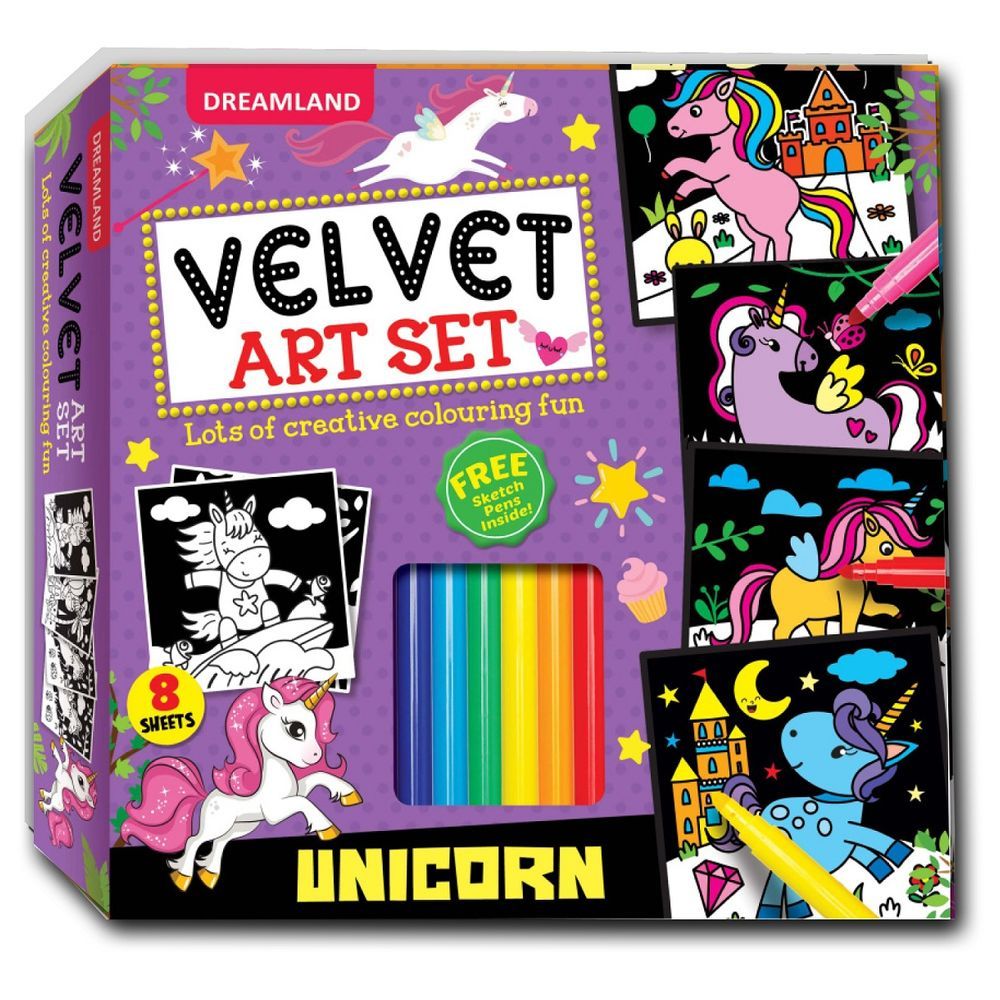 Velvet Art Set - Unicorn