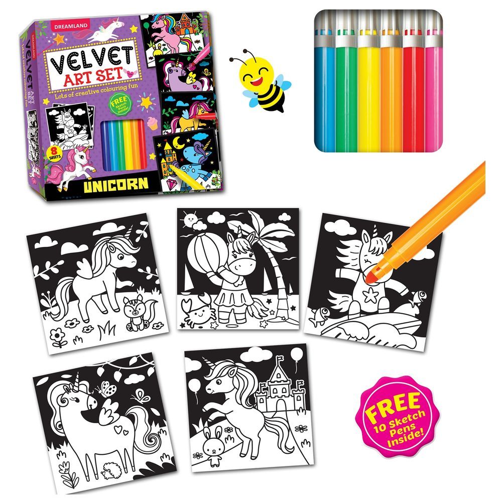 Velvet Art Set - Unicorn